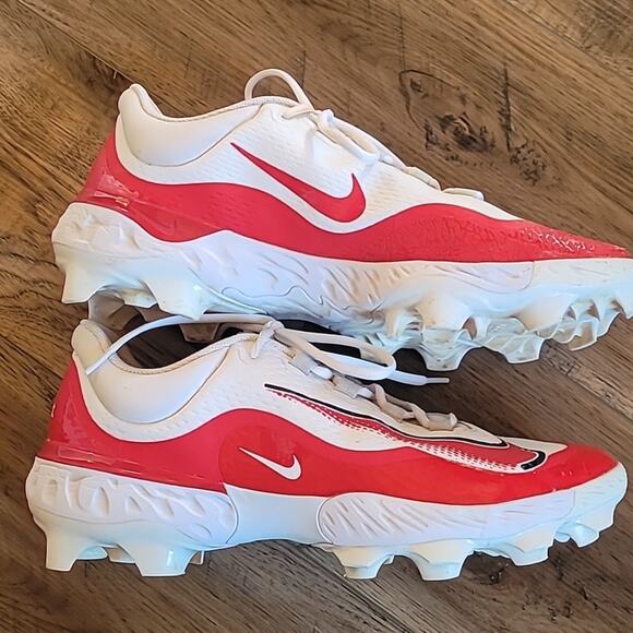 Nike Alpha Huarache Elite 4 MCS Baseball ⚾️ Cleat, Size 14, Red, White, Black main image 4